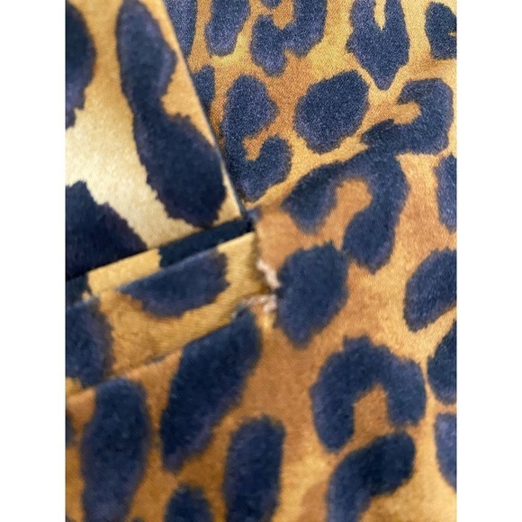 JONES NEW YORK VTG Leopard print double sided  black coat Women's size Large - Picture 7 of 8